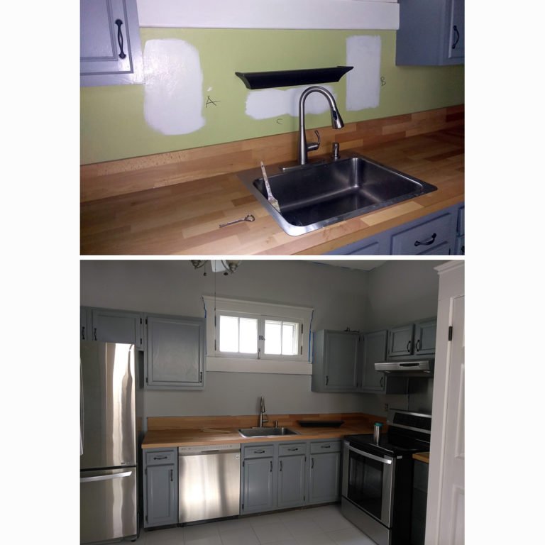 Kitchen Painting After New Cabinets, San Francisco