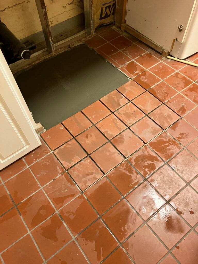Concrete Slab Repair & Tile Patch in Orinda