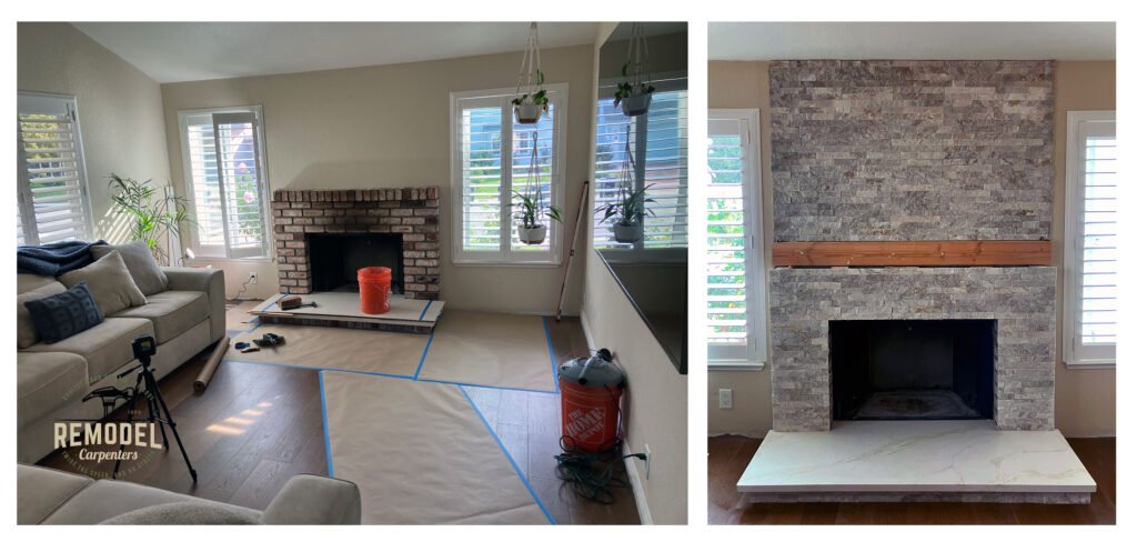 Broken Marble Fireplace Surround in Pleasanton, photo 5