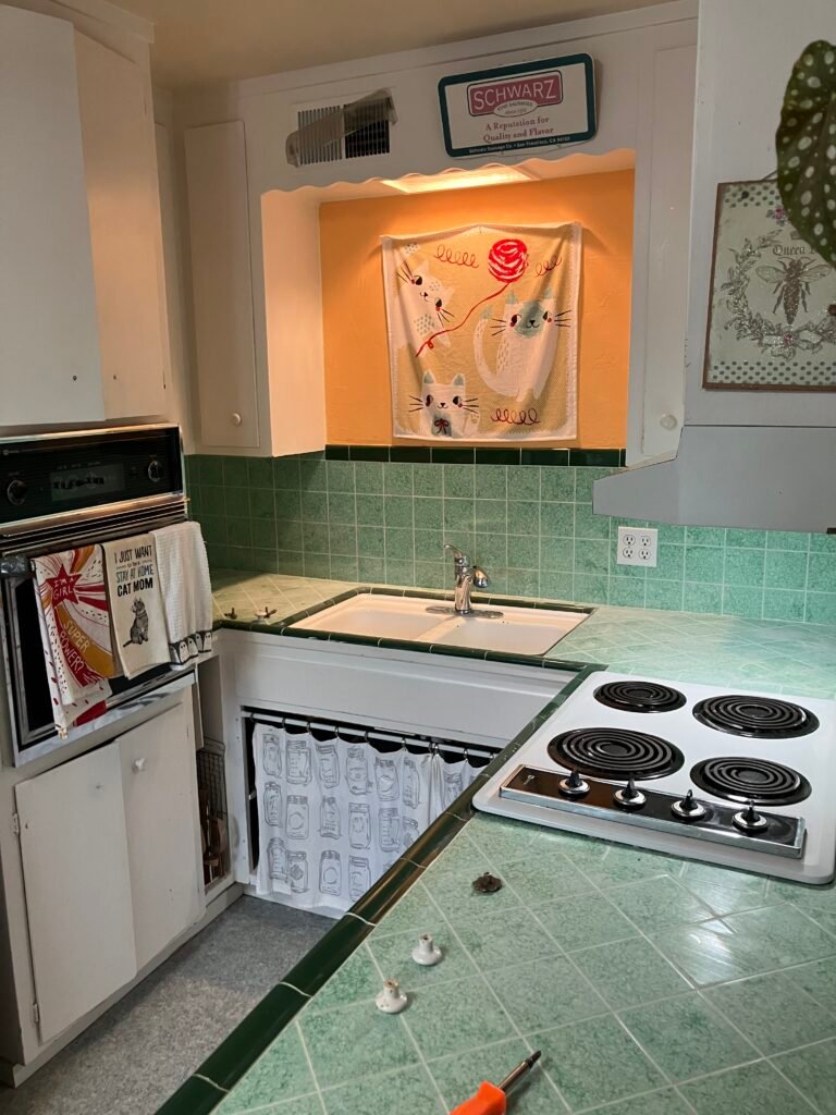 Budget Kitchen Refresh in Montclair: Regrout & Paint