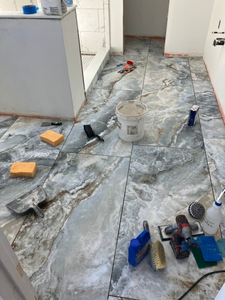 DITRA-HEAT Large-Format Tile Floor in Alameda