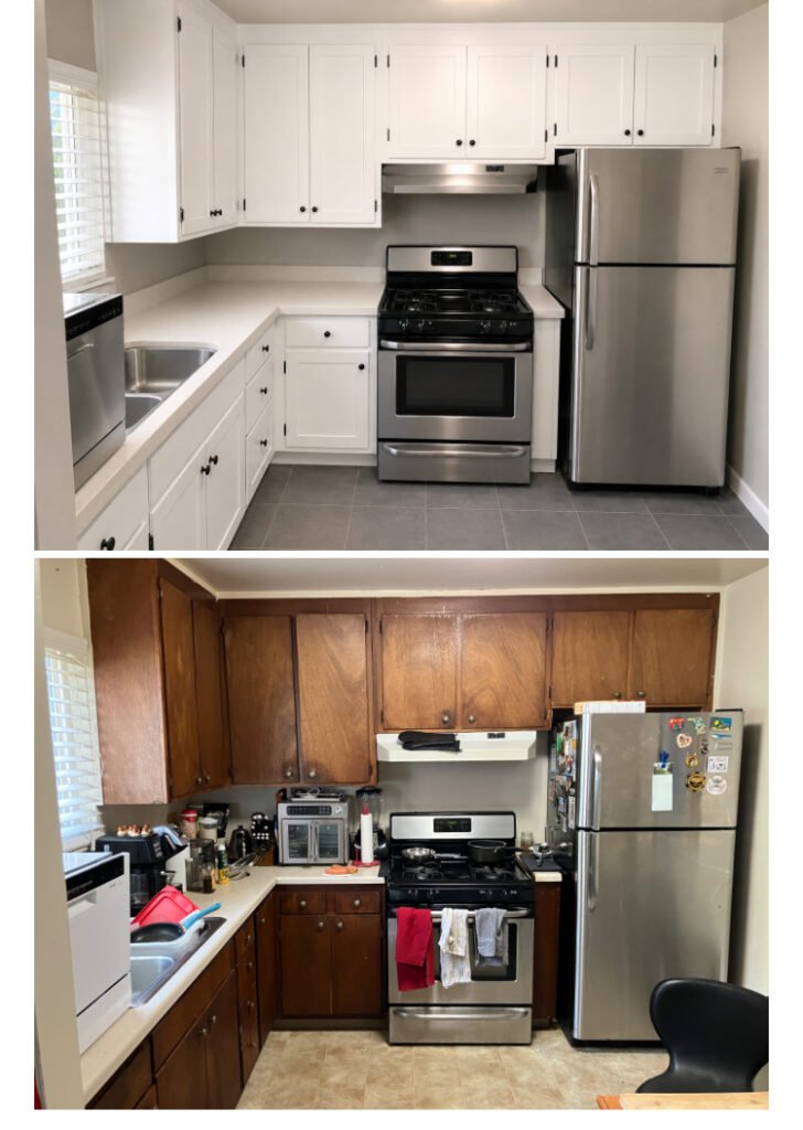 Kitchen Cabinet Resurfacing and Tile in Berkeley