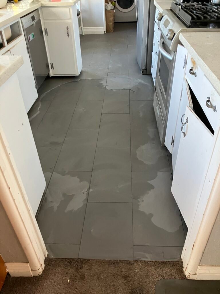 Cracked Kitchen Tile Repair in the Oakland Hills, photo 2