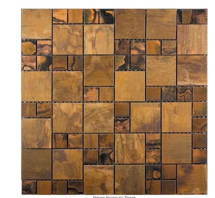 Copper Mosaic Tile Bar Niche in the Oakland Hills, photo 10